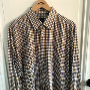 Hugo Boss Men's Orange/Purple Men's Dress Shirt